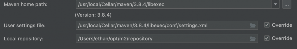 Mac m1 intellij idea gradle maven环境变量配置